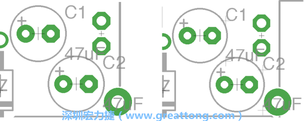 如果你尚未使用「分離工具（Smash Tool）」將所有的名稱和量值標簽從各自對應的元件上分離，你將會發現你無法從元件上獨立地移動一個尚未進行分離的標簽（如左下圖所示），但是對于已經執行過分離的元件（如右下圖所示）來說，它們的標簽都可以獨立地操作。